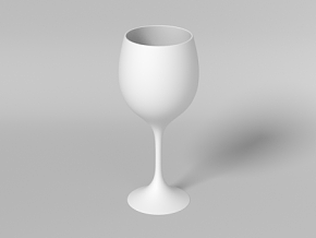 杯子 玻璃杯 高脚杯 红酒杯  高级模型