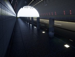 隧道 地下通道 模块化  UE4/UE5