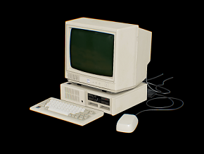 计算机 旧电脑 老台式 打字机 游戏机 微机 台式电脑 台式电脑 老款电脑 复古电脑 老款电脑
