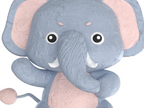 OC卡通动物 小象 可爱动物黏土 卡通动物