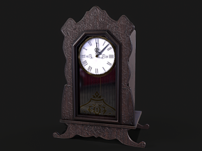 古董时钟 台钟 西洋钟 祖父钟 老式钟表 挂钟 落地钟 时间机器 机械钟 PBR材质 次世代 座钟