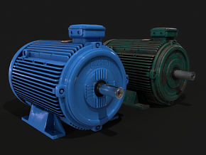 电动机 电机 马达 发电机 机械装置 PBR材质 次世代 水泵