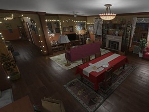 蜘蛛侠 迈尔斯 莫拉莱斯   莫拉莱斯公寓 写实场景 3D模型 圣诞 洗手间 房间 室内