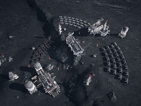 月球基地 科幻未来异星要塞 殖民地  UE5