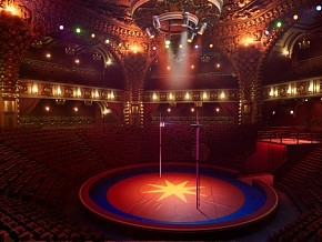 室内剧场 室内舞台 室内表演 表演舞台 马戏团 UE5