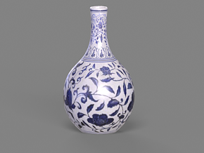 中国瓷器 古代瓷器珍品 青花瓷 古董 花瓶 装饰摆件