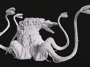 怪兽 怪物 手办 外星生物 雕塑 雕像 外星物种 变异怪物 3D打印