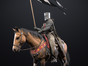 圣骑士 十字军 中世纪圣殿骑士 将军 古代将军 士兵 PBR材质 次世代 男人 骑兵 战士 铠甲