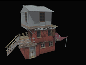 房屋模型 单体房屋模型 建筑 建模型 房屋模型 模型 单体建筑 茶室 模型下载