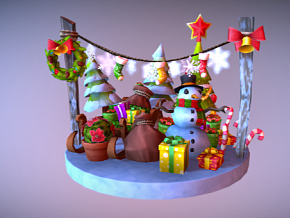 圣诞摆件 圣诞节 圣诞树 摆件 圣诞 美陈 圣诞老人 雪人 圣诞美陈 手办 糖果 3D扫描 3D打印
