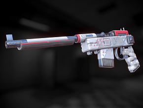 概念手枪 武器 枪械模型 游戏装备 科幻手枪 PBR材质 次世代 游戏道具