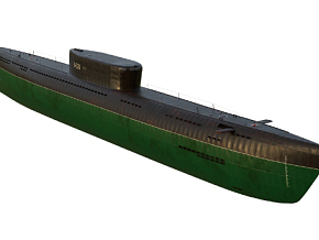 次世代写实苏联第一代攻击核潜艇模型