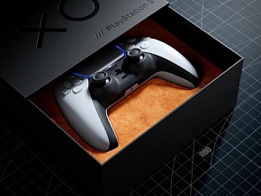 游戏手柄渲染 礼盒 包装 PS游戏手柄  3C产品渲染