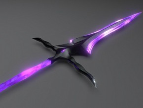 魔法剑-水晶手柄和发光的刀片  武器