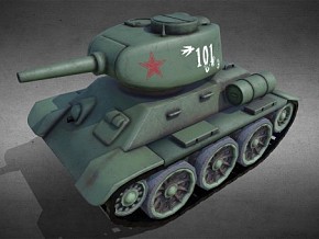 迷你T34坦克 小型坦克 卡通坦克 迷彩坦克