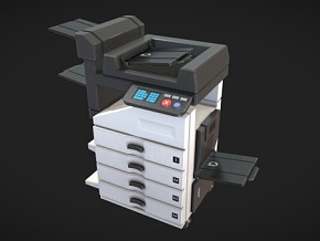 打印机 复印机 机器 印刷机 PBR材质 次世代