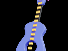 3D学科音乐乐器吉它