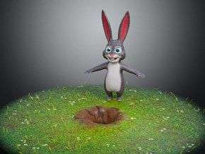 兔子洞 兔子 卡通兔子 动画兔子