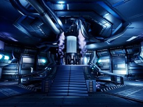 未来飞船内舱 科幻冷冻舱 科幻场景 未来 机械 UE5
