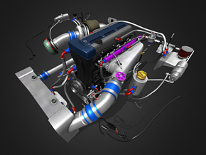 汽车引擎 发动机 汽车发动机 汽车部件 涡轮发动机 汽车零件