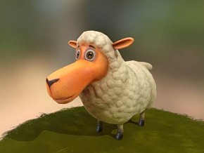 小绵羊 卡通动物 3D模型