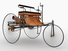 奔驰一号三轮汽车 最早蒸汽车 古董汽车 最早的汽车 蒸汽汽车 奔驰老爷车