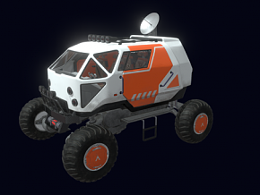 太空漫游车 科幻车辆 火星勘探车 月球车 PBR材质