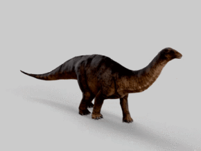 腕龙 雷龙 长颈龙 蛇颈龙 梁龙 侏罗纪恐龙 带骨骼动作 30秒动画
