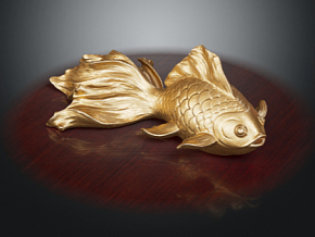 金鱼 雕塑 雕像 装饰品 工艺品