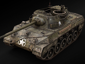 次时代写实地狱猫”M18坦克歼击车模型