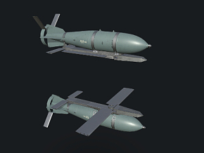 制导炸弹 炸弹 导弹 PBR 武器 炮弹 弹药 游戏道具 定时炸弹 炸药 红外制导炸弹 飞弹