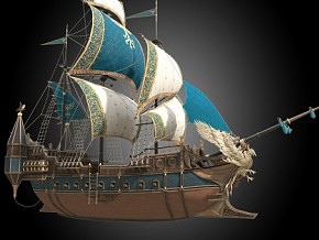 凤凰战船 欧式战船 海盗船 帆船 商船 中世纪 欧洲