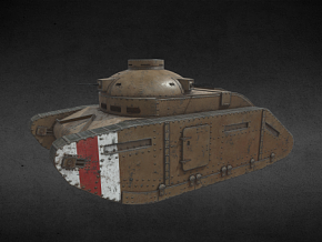 维克斯1型坦克 轻型坦克 坦克 一战坦克 老式坦克 坦克大战 装甲车 机枪坦克 陆战装甲 履带坦克