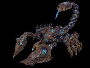 机械蝎子 巨蝎 蝎子 科幻机甲 机械动物 怪物