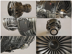 喷气发动机CFM56 CFM56-7B发动机 引擎 喷气发动机 飞机发动机 飞机引擎 涡扇