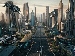 未来城市 未来建筑 迪拜未来派 未来科技 外太空城市 外星球 科幻城市 科幻 鸟瞰城市 城市鸟瞰