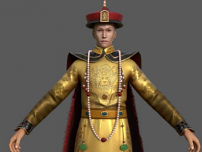 康熙皇帝模型 古代人物 历史人物 男人 写实