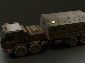 军用卡车  车辆  运输车  写实 模型