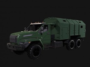 乌拉尔卡车  车辆  货车  写实  模型