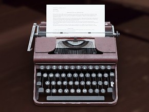 复古打字机  打字机  机器  用具  写实