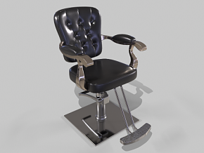 理发椅 旋转椅 升降椅 发廊 美容 美发 剪发椅 PBR材质 理发店沙龙皮革理发椅 次世代 椅子