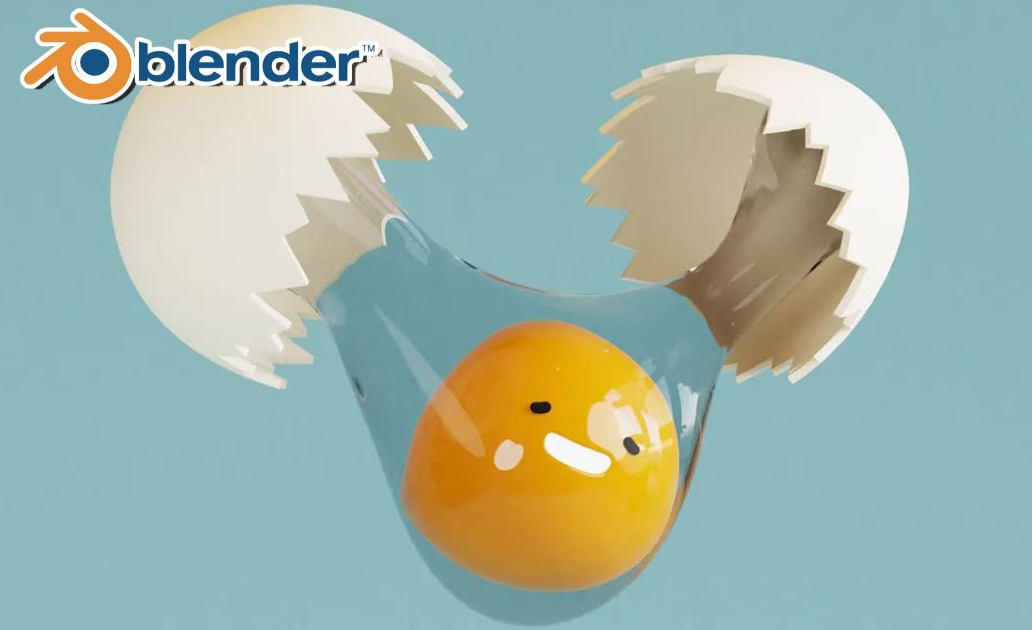 【blender】如何制作出超Q弹的鸡蛋小动画？